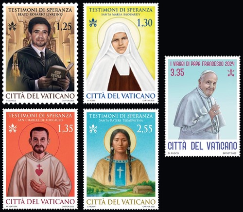 Francobolli vaticano 2025 - francobolli,