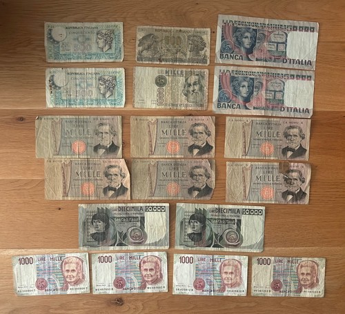 Banconote della vecchia - , lira