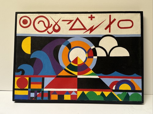 Quadro metà secolo astratto