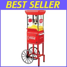 Macchina per Popcorn Coca-Cola Classica - Interno Illuminato, Rosso