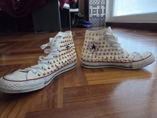 converse all star Personalizzate Con Borchie Oro