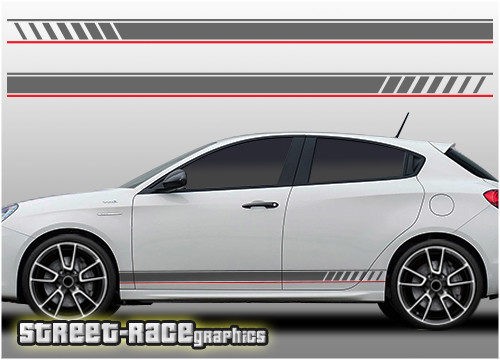 Adesivi grafica strisce corsa