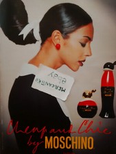 MOSCHINO CHEAP AND CHIC PROFUMO 1995 PUBBLICITÀ ADVERTISING WERBUNG CLIPPING