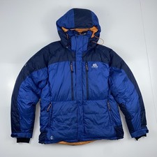 Mountain Equipment Uomo Annapurna Piumino Giacca Polare Grande Blu Arancione Prezzo consigliato: £500