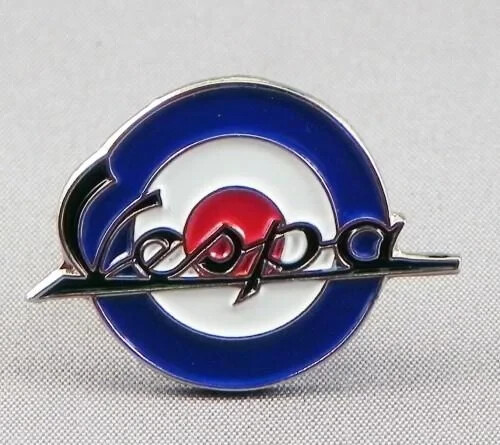 Vespa roundel pin badge - pin, badge.