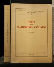 STUDI SUL MATRIMONIO CANONICO