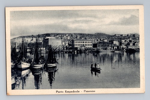 Cartolina porto empedocle - porto,