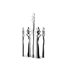 MEDITERRANEO Portabicchieri acciaio inox 18/10 h33 cm x 18,5 cm x 9,5 cm