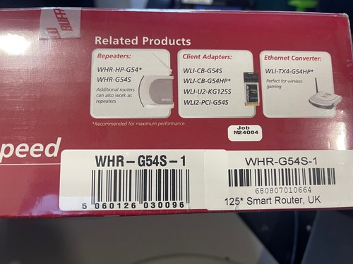 Buffalo whr g54s router - whr-g54s-1,