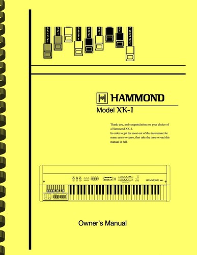Hammond organo manuale - xk-1,
