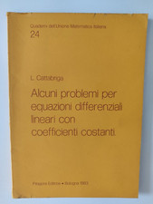 L. Cattabriga - Alcuni problemi per equazioni diff. - Pitagora ed. 1983 1° ed.