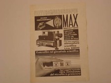 advertising Pubblicità 1972 ELETTROMICROSCOPIO MAX