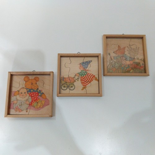 Puzzle 3pz vintage - in, legno
