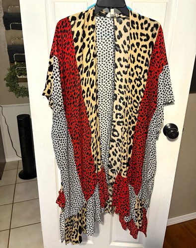 Scialle donna umgee leopardato - scialle,