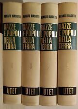 RAZZE E POPOLI DELLA TERRA 4 VOLUMI COMPLETA RENATO BIASUTTI UTET 1967