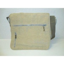 BORSA CARTELLA PORTADOCUMENTI TRACOLLA  LAP TOP NOTEBOOK NETBOOK IN TELA BEIGE