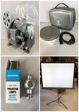 PROIETTORE VINTAGE Projector 18-5 Paillard Bolex 8mm SCHERMO BOBINE FUNZIONANTE!