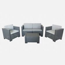 Salotto divano SET da giardino esterno in rattan COLORADO 2 BAR RISTORANTE PUB