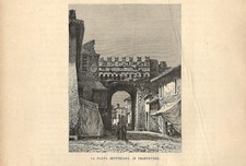 Stampa antica ROMA Porta