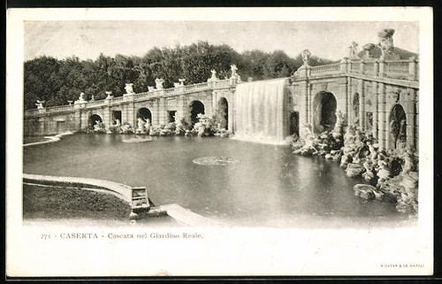 Caserta cascate nel giardino - cascate,