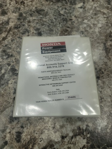 Honda power equipment - honda,