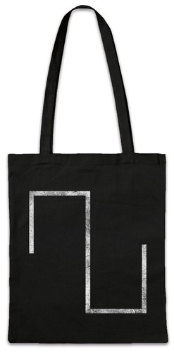 Wave square borsa tessuto - wave,