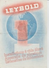 LEYBOLD COLOGNO STRUMENTI SCIENTIFICI DI MISURA UTENSILI PER LABORATORIO DEPLIAN