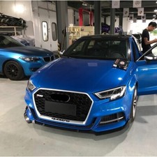 Frontgrill für Audi A3 8V2 Sline S3 2017-2020 Kühlergrill Schwarz Grill Silber
