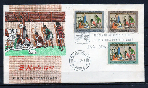 Vaticano 1962 fdc - 1962, natale