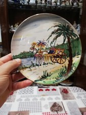 Piatto Ceramica Ricordo Di Sicilia Vintage