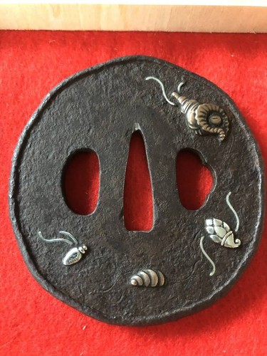Antico guscio ferro tsuba - antico,