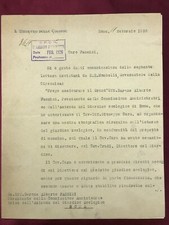 Autografo PIETRO LANCIA DI SCALEA (†1938)-Ministro della Guerra Italia 1922-documento firmato