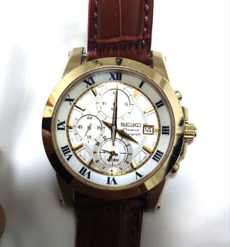 Seiko premier cronografo oro - premier,
