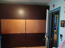 armadio camera da letto Arancione Vetro