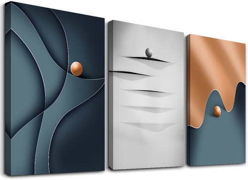 Quadro tela 120x80 3pz - quadro, su