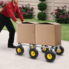 Carrello mobile 6 ruote capacità 1200 libbre trasloco fuoristrada, mobili resistenti