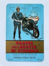 M161 ETICHETTA GRAPPA DELL'AGENTE DI CUST. - SASSANO E PAGANI-MI-LABEL-ETIQUETTE