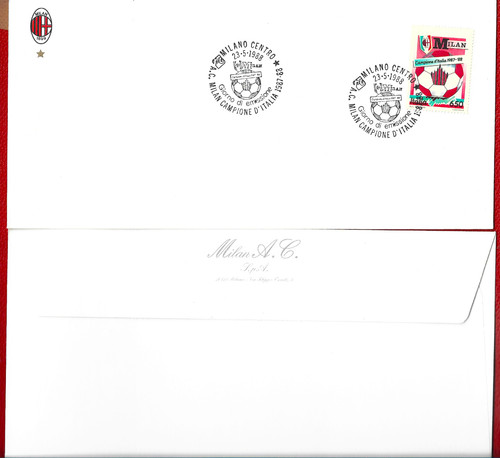 Busta ufficiale milan campione - busta,