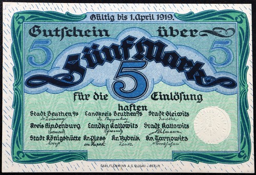 Alta slesia 1918 rara - xx-rara, 5