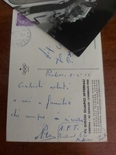 OLIMPIADI CORTINA 1956 - AUTOGRAFO NILO ZANDANEL PORTABANDIERA ITALIA  (3685)