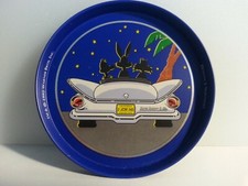 COLLEZIONE 8 SOTTOBICCHIERI WARNER BROS ANNO1992-DIAMETRO 8,8CM-METALLO SMALTATO