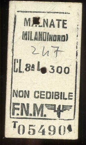 Biglietto treno ferrovia - biglietto,