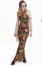 Maxi abito boho senza maniche