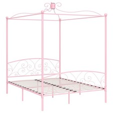 Letto a Baldacchino Rosa in