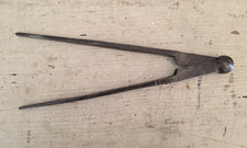 Antico Compasso da Falegname o Marmista in Ferro Battuto a Mano dell' 800