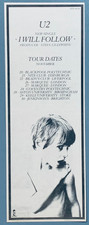 U2 originale 1980 STAMPA ANNUNCIO SEGUIRÒ tour concerto RAGAZZO