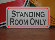 Insegna in metallo solo stanza in piedi