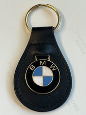 SQUISITO PORTACHIAVI VINTAGE ANNI 70 CLOISONNÉ “BMW” METALLO PELLE PORTACHIAVI PORTACHIAVI 👀LQQK👀