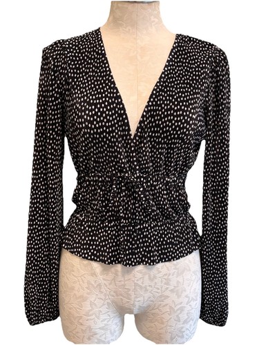 Top zara nero pois manica - top, a