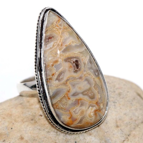 Anello fossile roccia - anello,